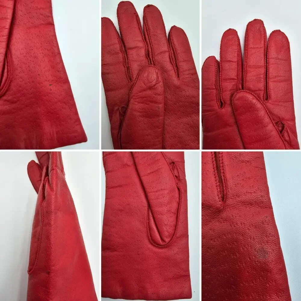 6 Pairs of Vintage Women's Gloves - Leather/Fabric Size 6/6.5/M - Picture 13 of 13